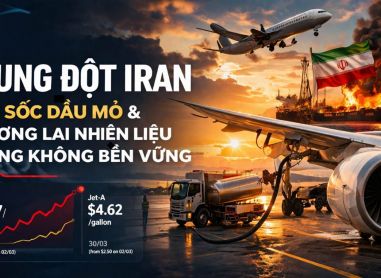 Aviation Week: Xung Đột Iran và Cơ Hội Thúc Đẩy Ngành Hàng Không Chuyển Sang Nhiên Liệu Bền Vững (SAF).